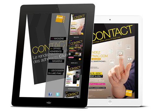 Prestimedia vous présente ses références de solutions digitales : exemple Application magazine Fnac