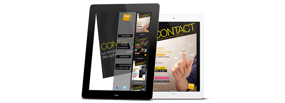 Showcase-FNAC Prestimedia vous présente ses références de solutions digitales : exemple Application magazine Fnac